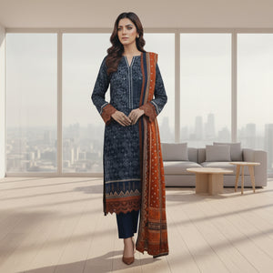 Lawn 3 Piece Unstitched Suit